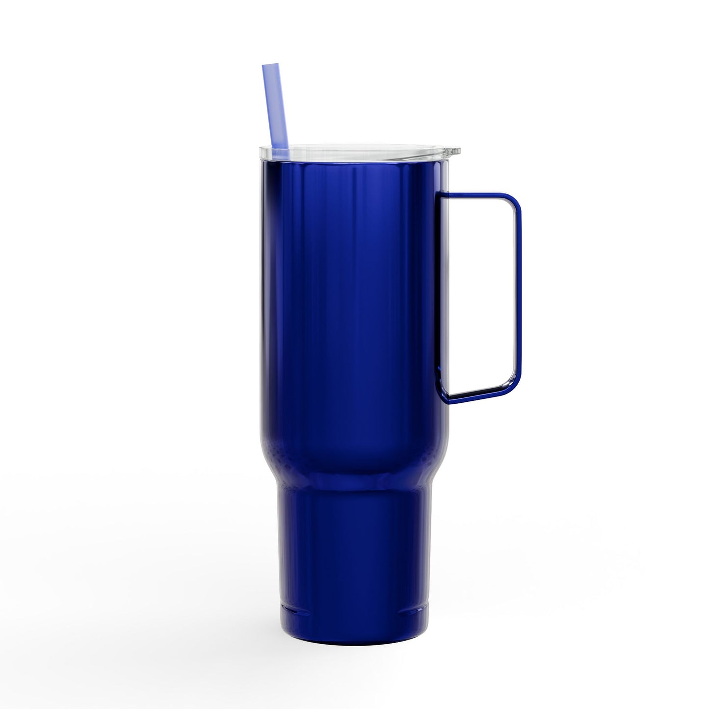 40oz Engraved Insulated Tumbler with Lid & Handle — Travel Mug for Commuters