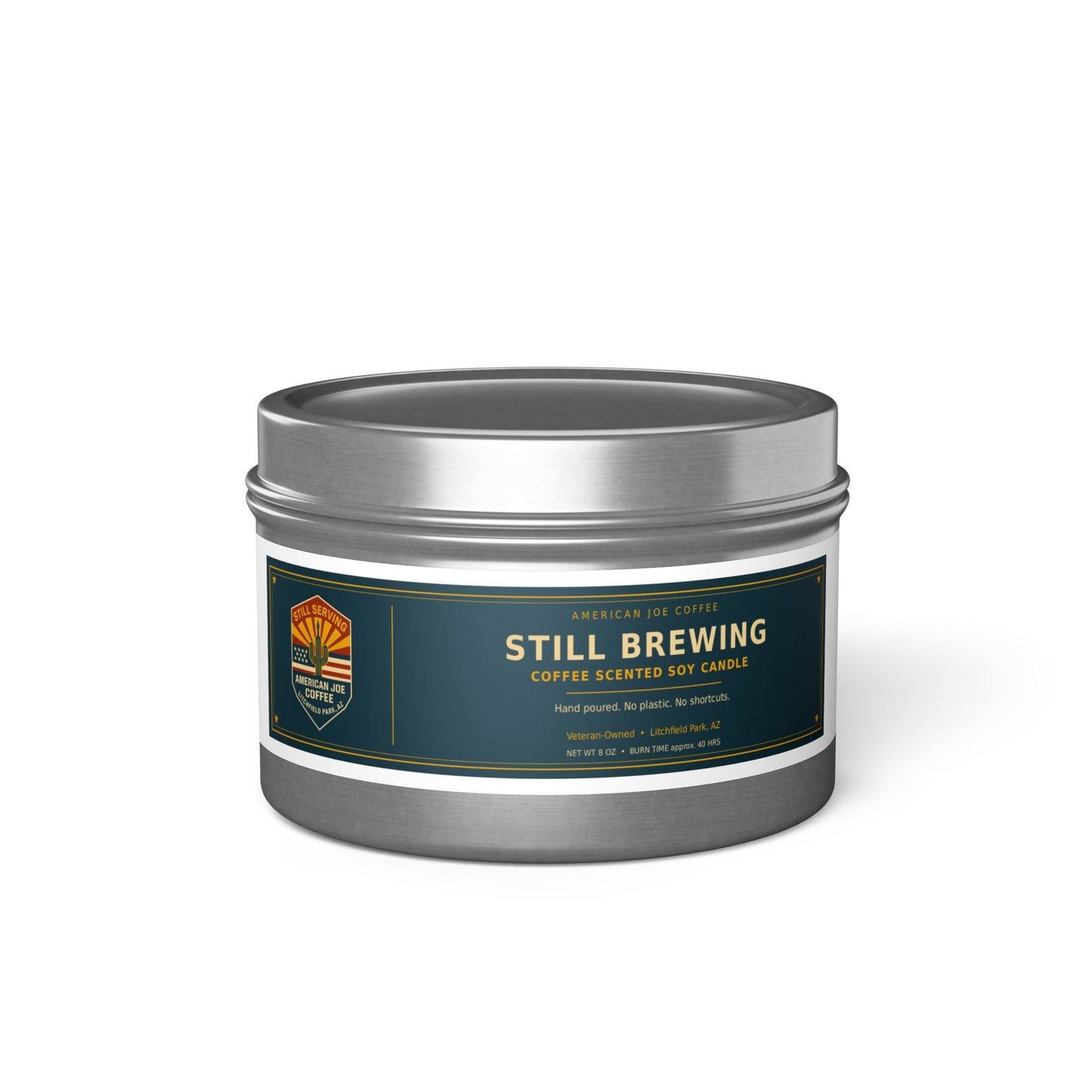 Still Brewing Coffee Scented Tin Candle