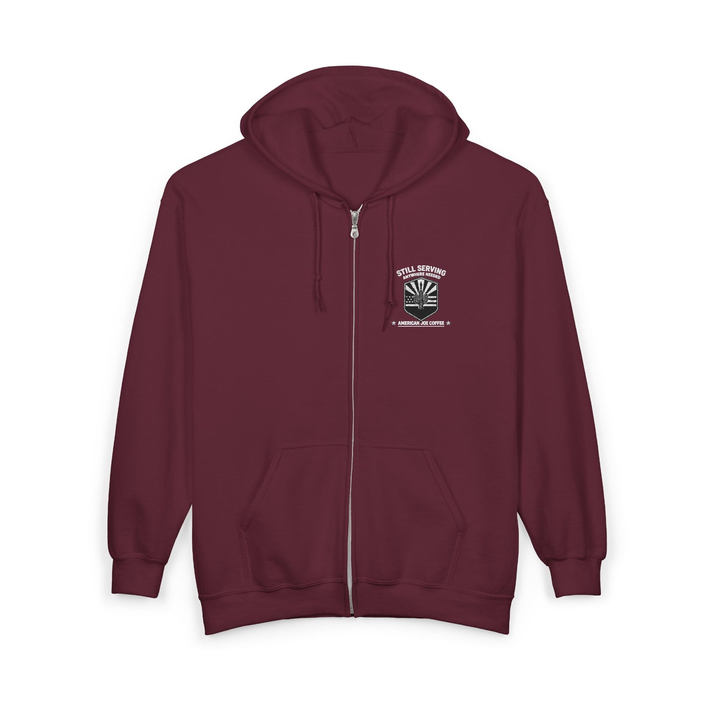 Zip Hoodie — "Weekend Camper" Forest Graphic Full-Zip Hoodie