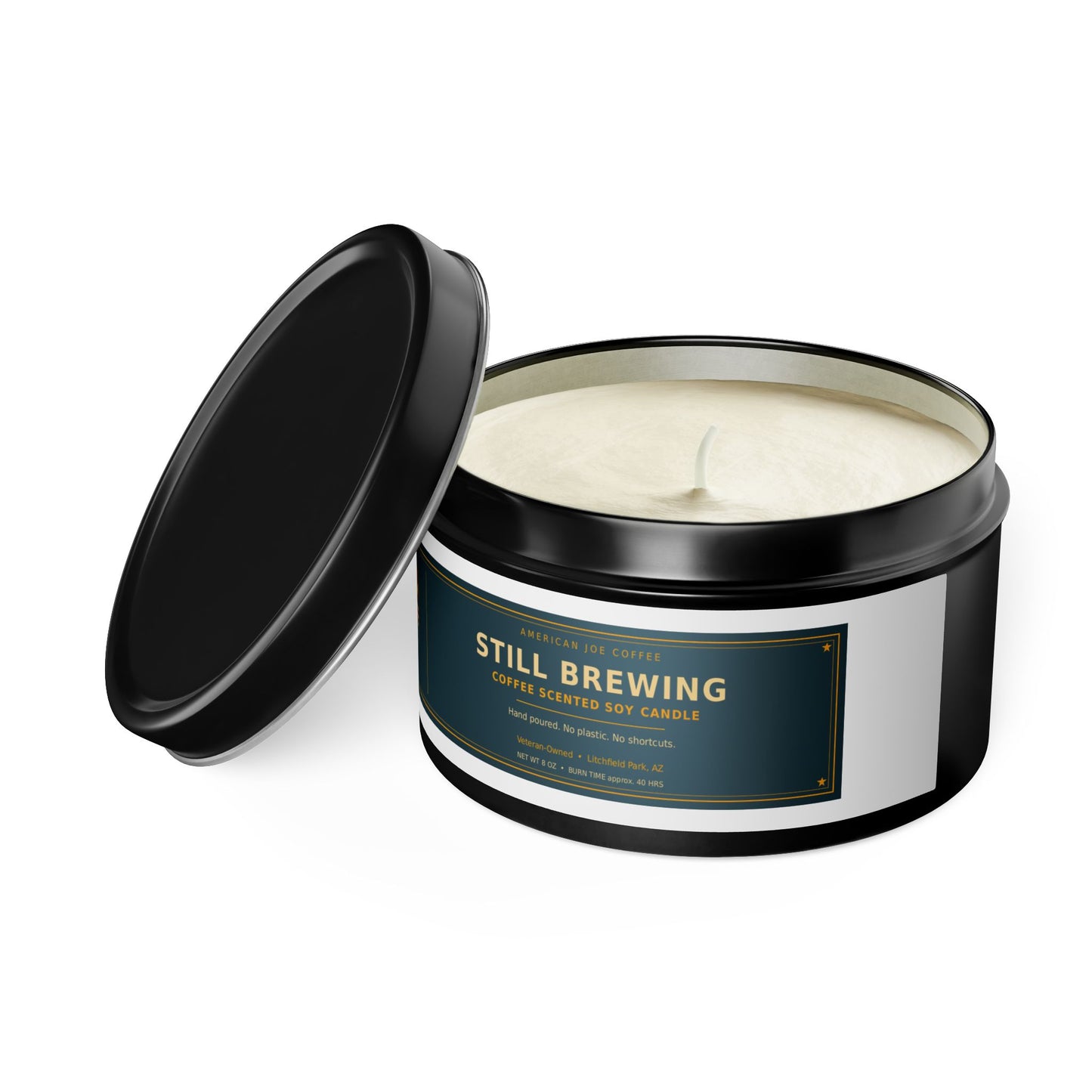 Still Brewing Coffee Scented Tin Candle