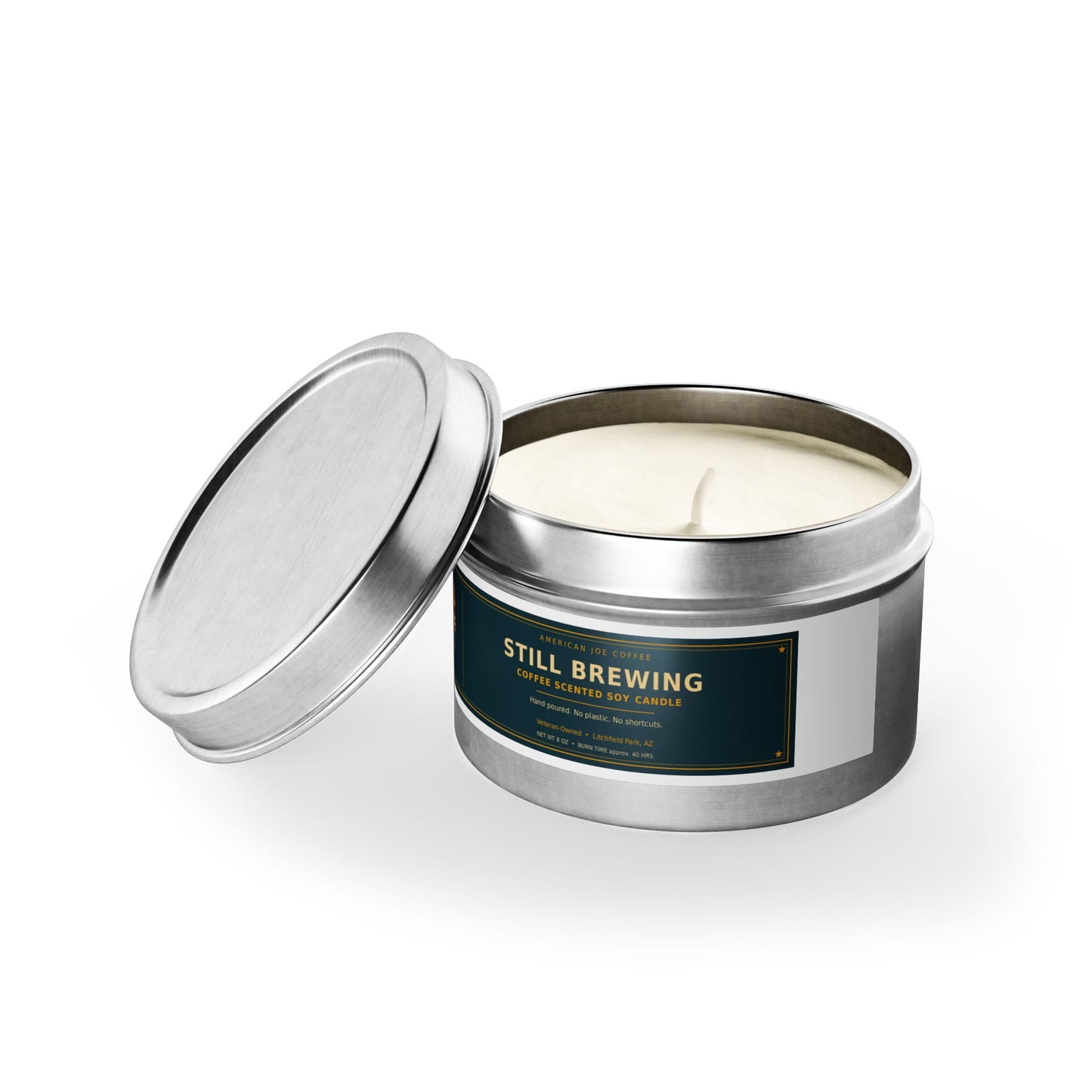 Still Brewing Coffee Scented Tin Candle