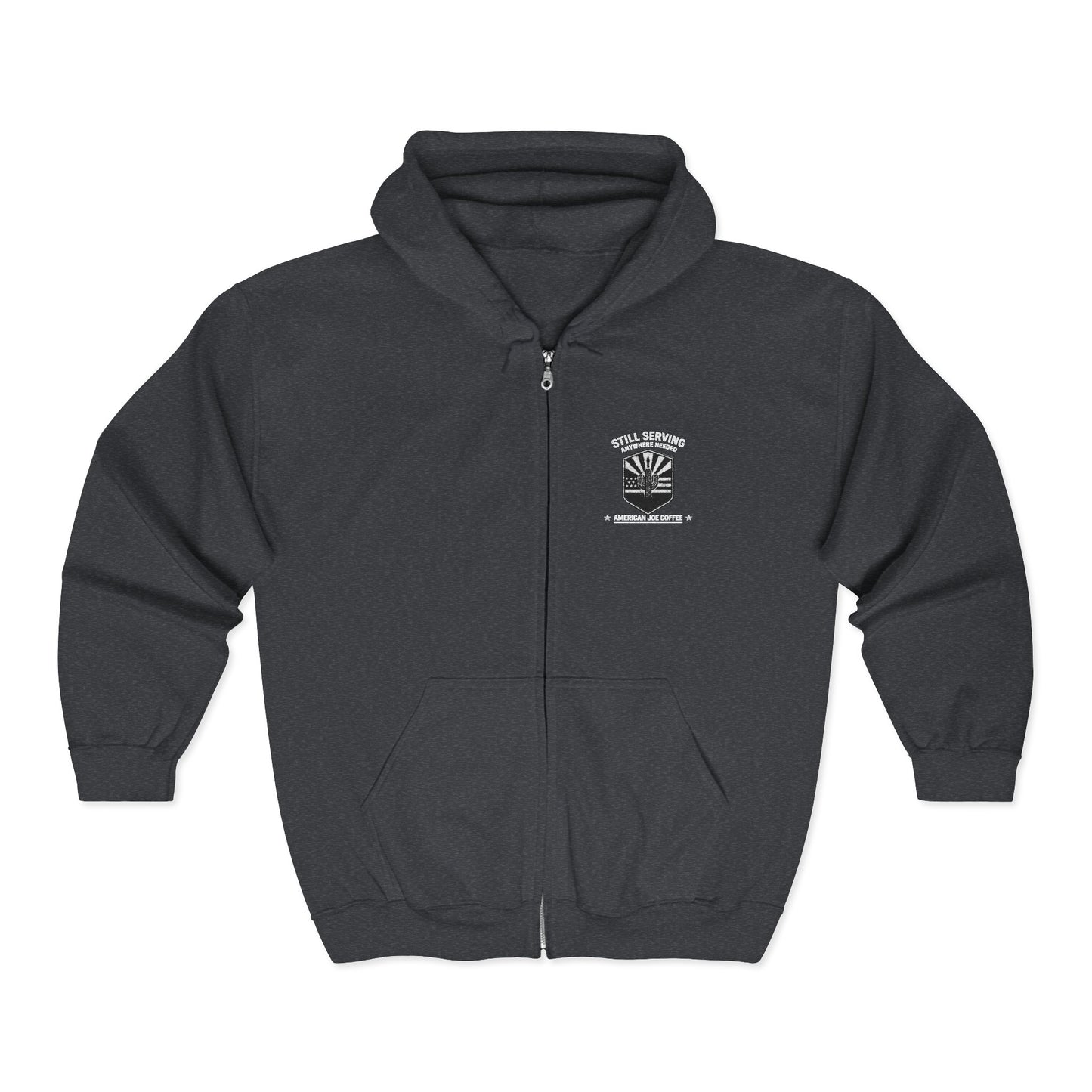 Zip Hoodie — "Weekend Camper" Forest Graphic Full-Zip Hoodie