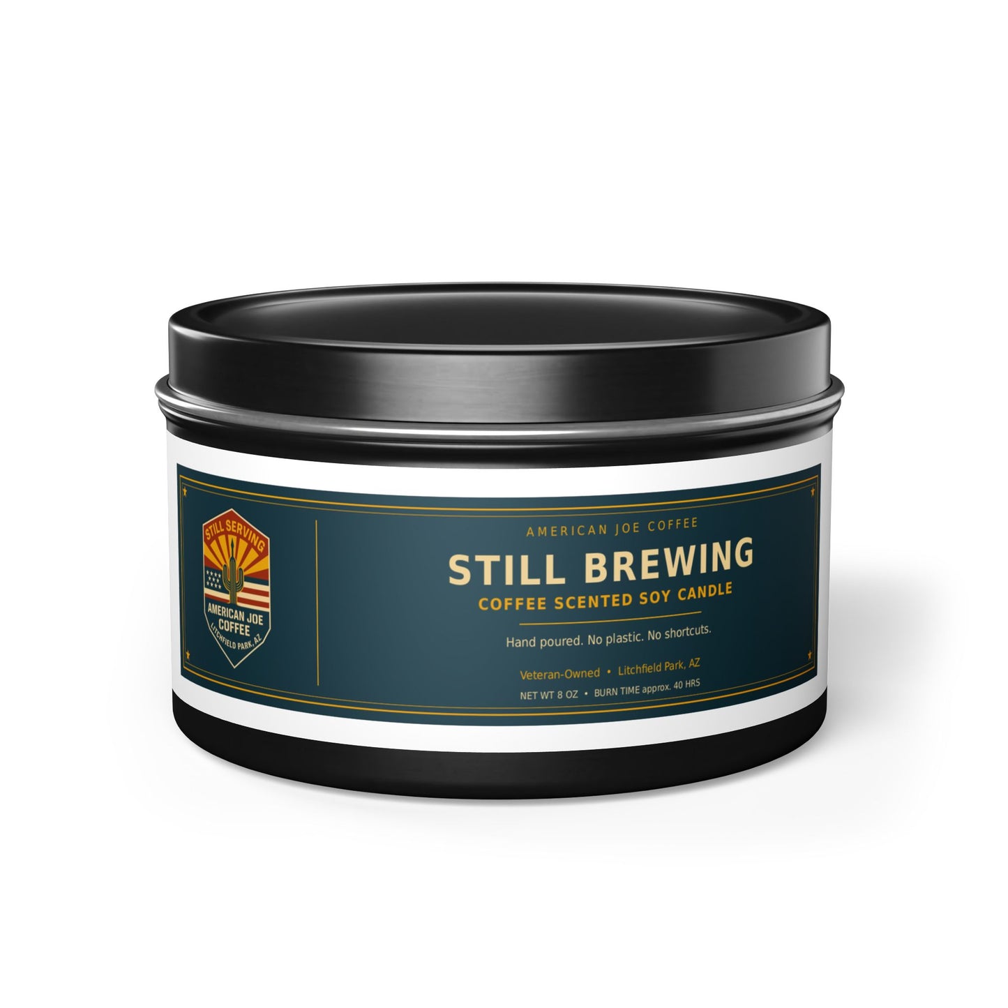 Still Brewing Coffee Scented Tin Candle