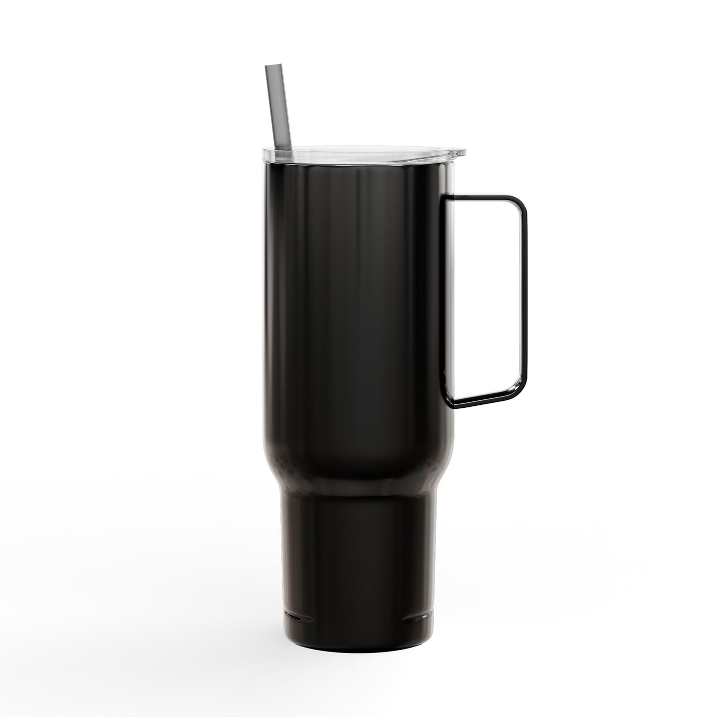 40oz Engraved Insulated Tumbler with Lid & Handle — Travel Mug for Commuters