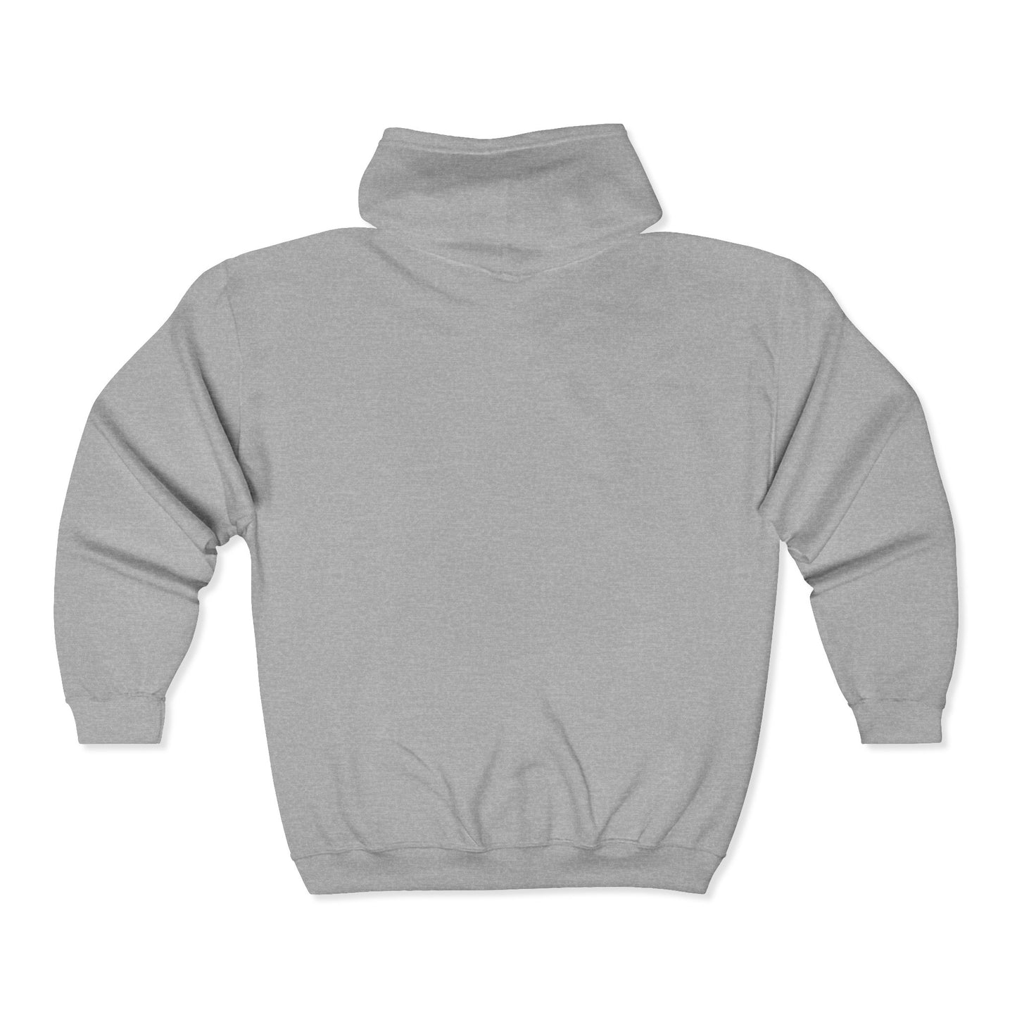 Zip Hoodie with Small Chest Logo - Vintage Military Emblem