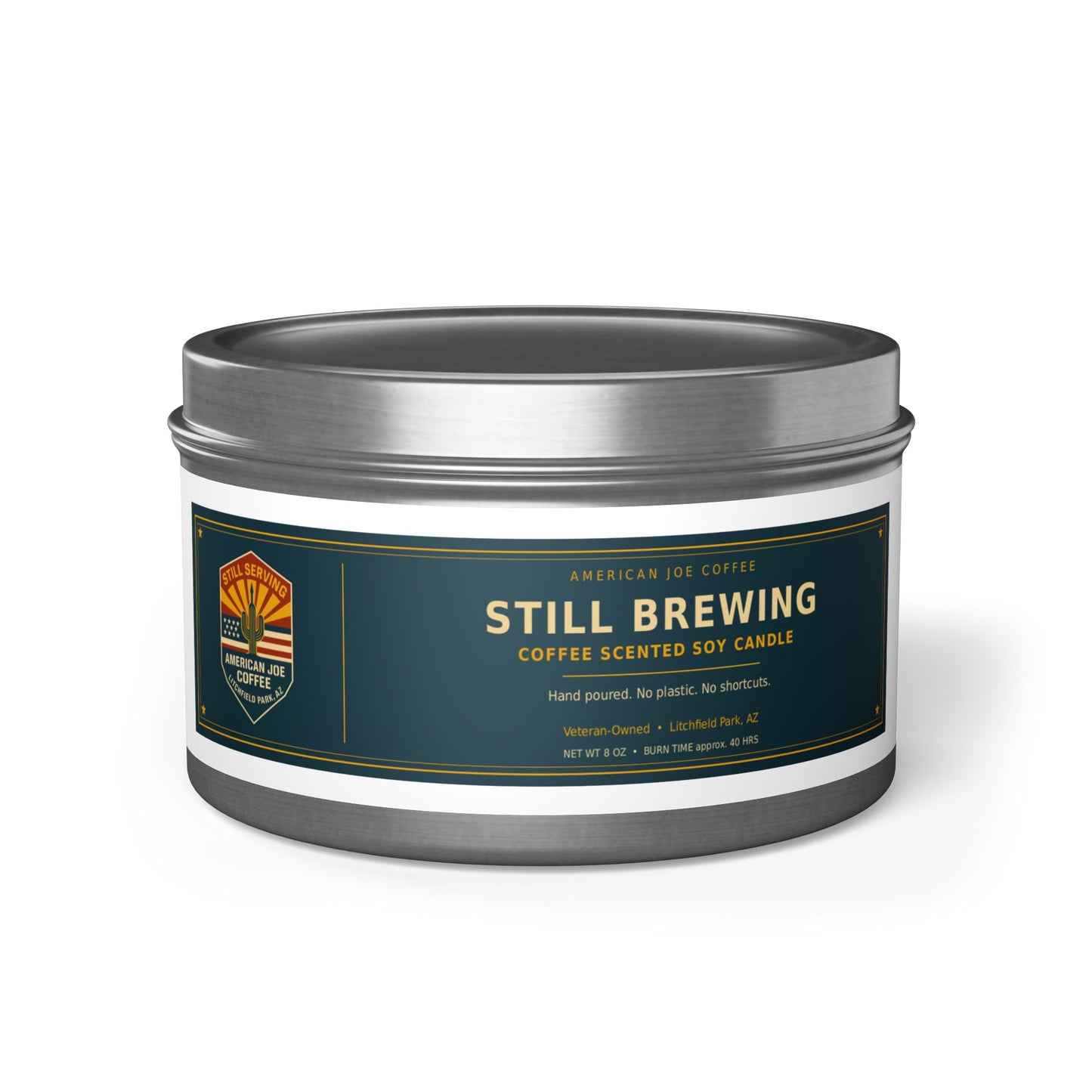 Still Brewing Coffee Scented Tin Candle