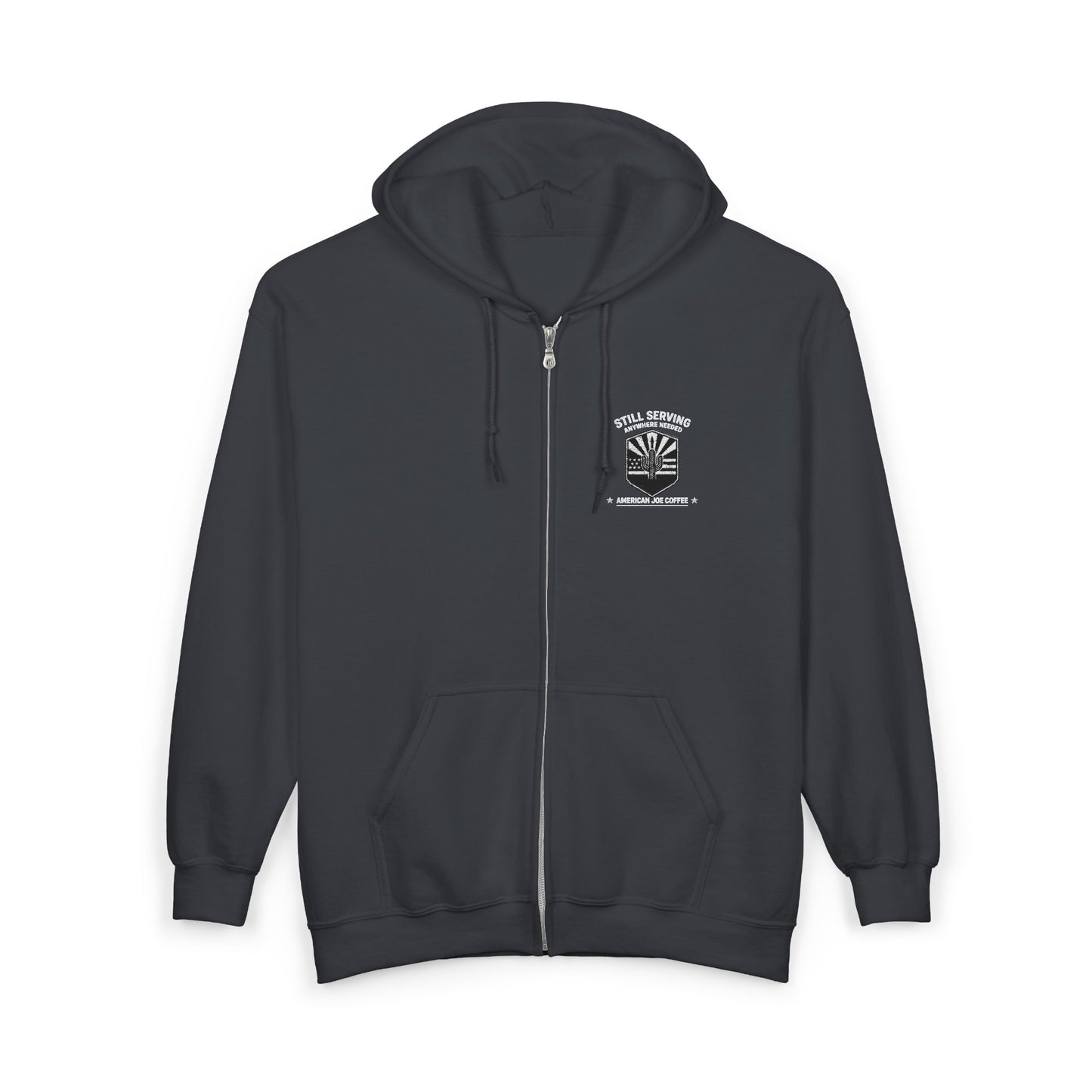 Zip Hoodie — "Weekend Camper" Forest Graphic Full-Zip Hoodie