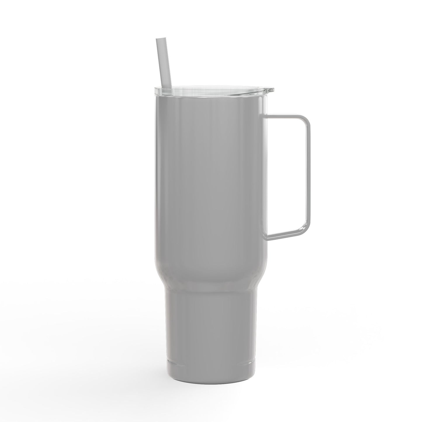 40oz Engraved Insulated Tumbler with Lid & Handle — Travel Mug for Commuters