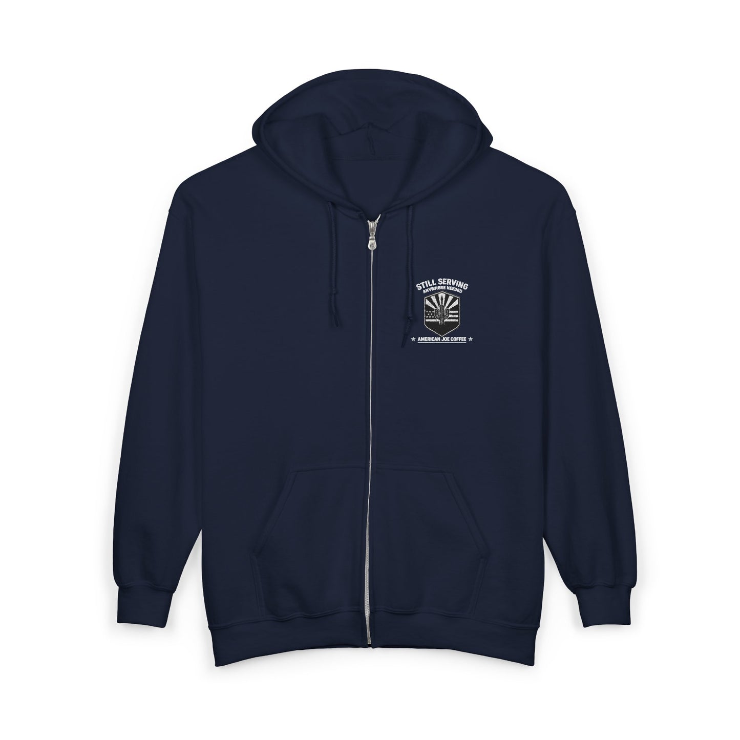 Zip Hoodie — "Weekend Camper" Forest Graphic Full-Zip Hoodie