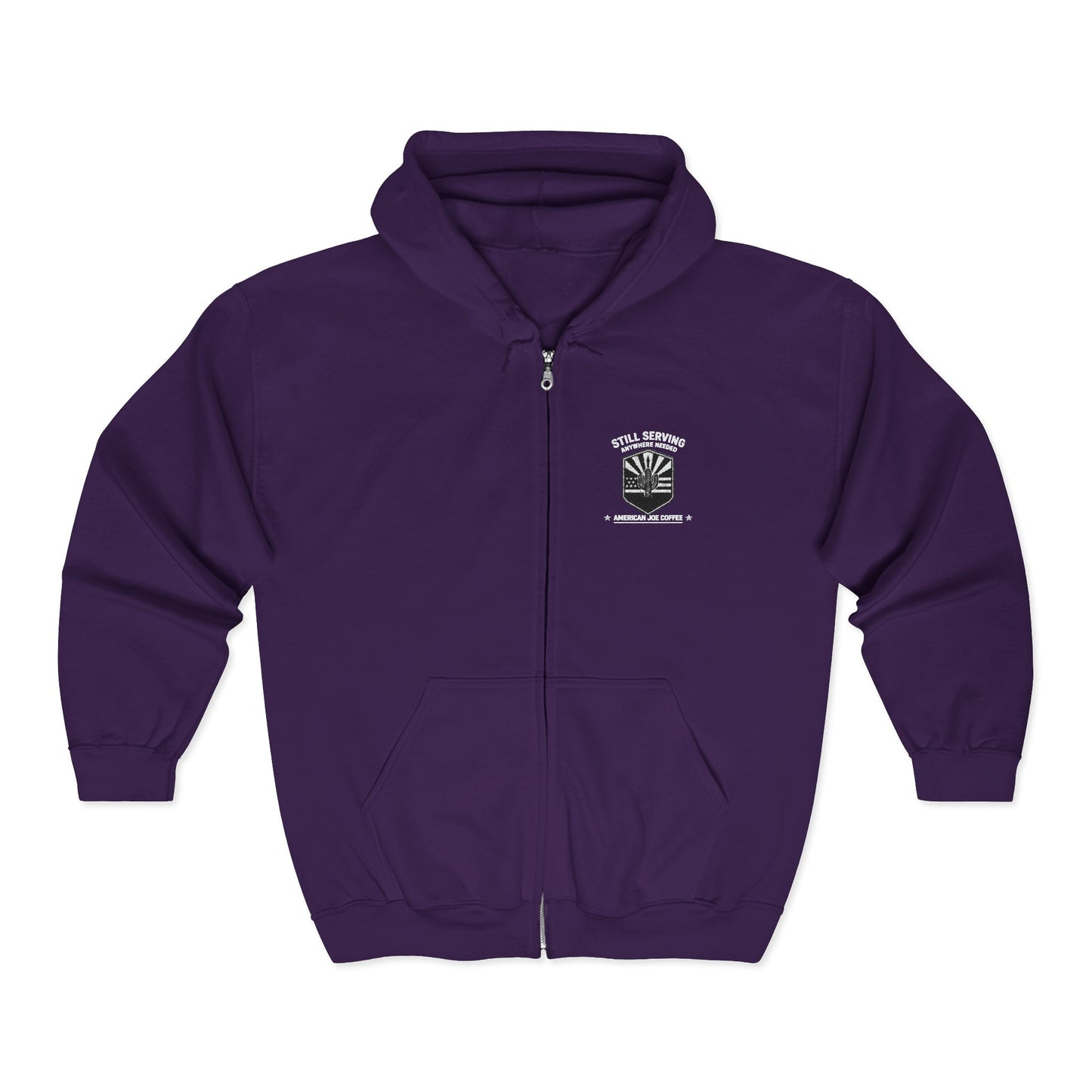 Zip Hoodie — "Weekend Camper" Forest Graphic Full-Zip Hoodie