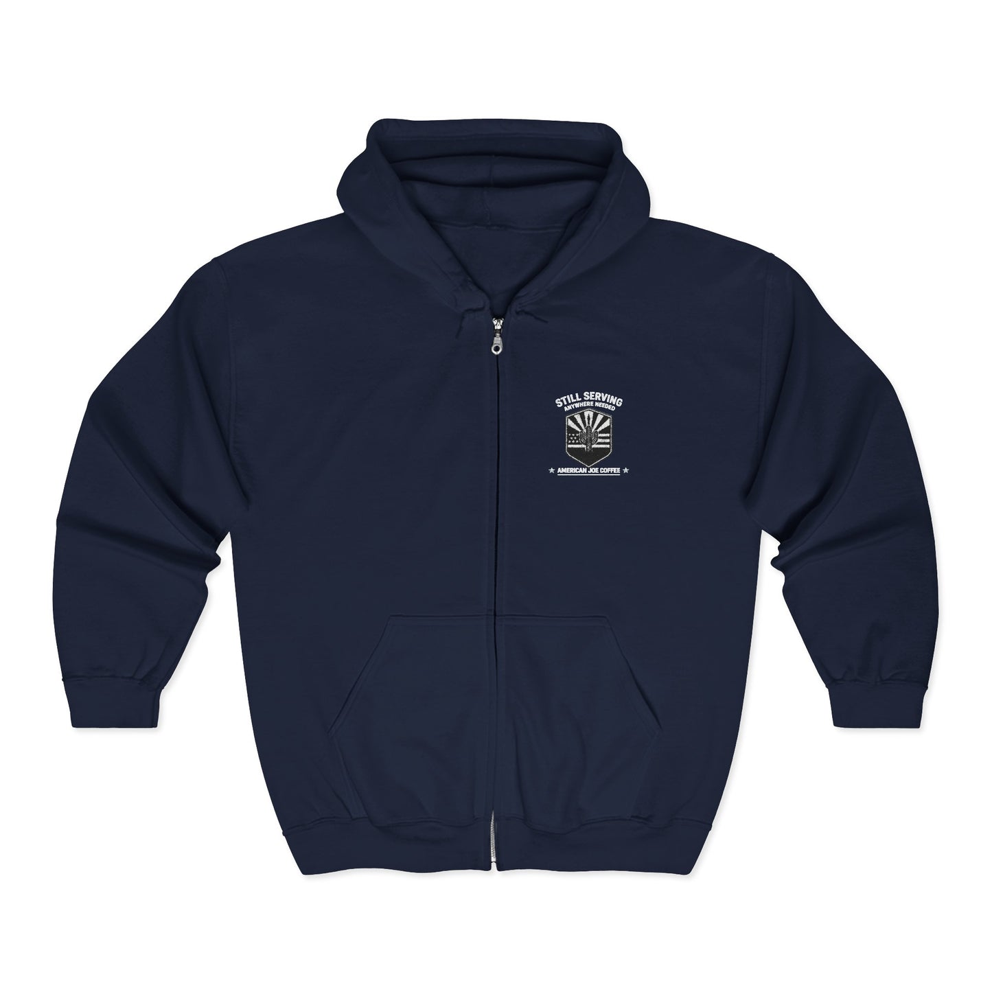 Zip Hoodie — "Weekend Camper" Forest Graphic Full-Zip Hoodie