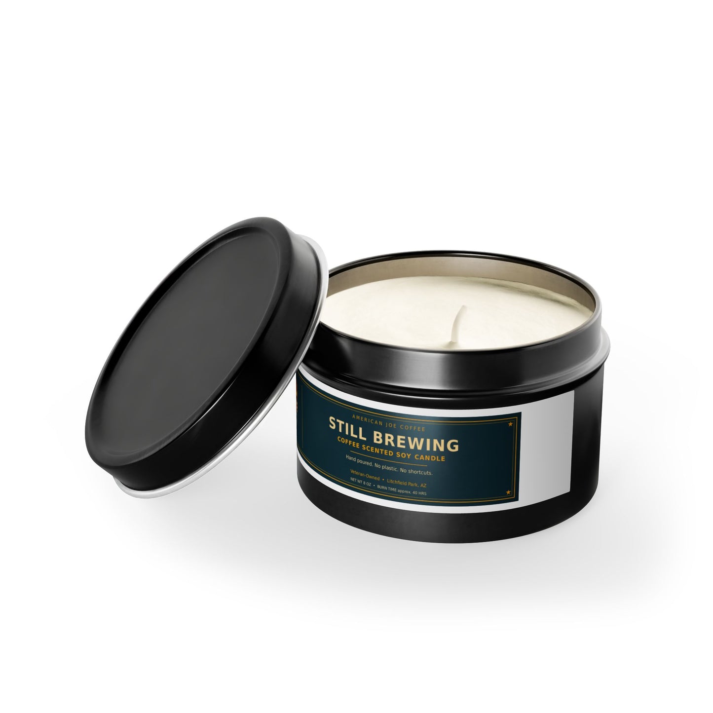 Still Brewing Coffee Scented Tin Candle