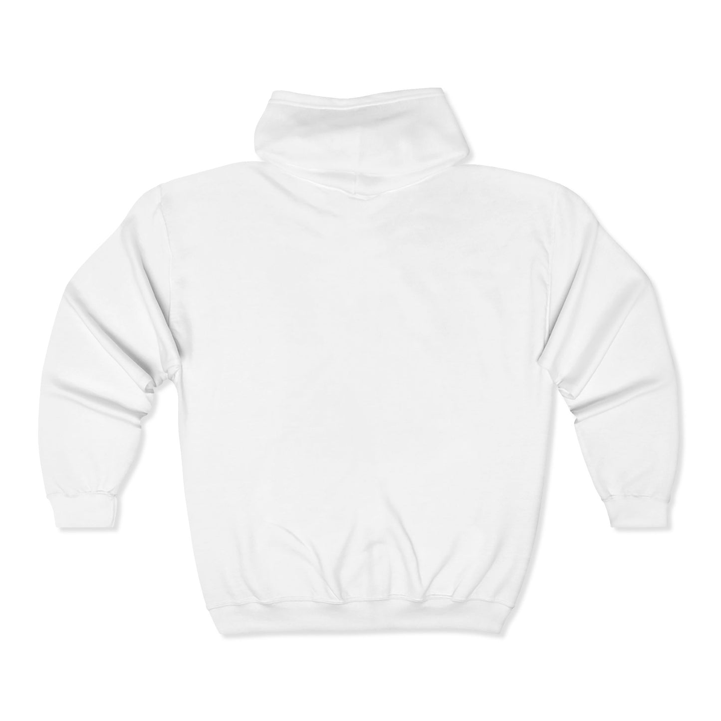 Zip Hoodie with Small Chest Logo - Vintage Military Emblem