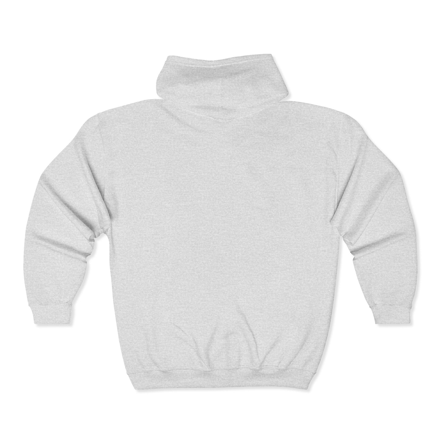 Zip Hoodie with Small Chest Logo - Vintage Military Emblem