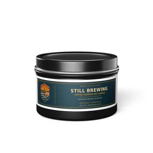 Still Brewing Coffee Scented Tin Candle