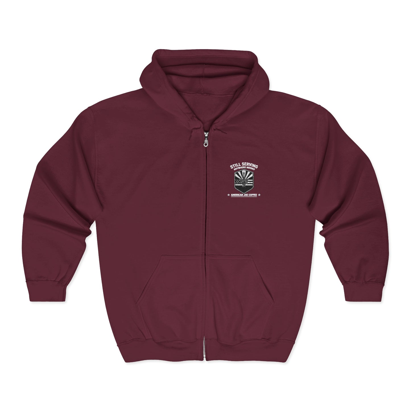 Zip Hoodie — "Weekend Camper" Forest Graphic Full-Zip Hoodie